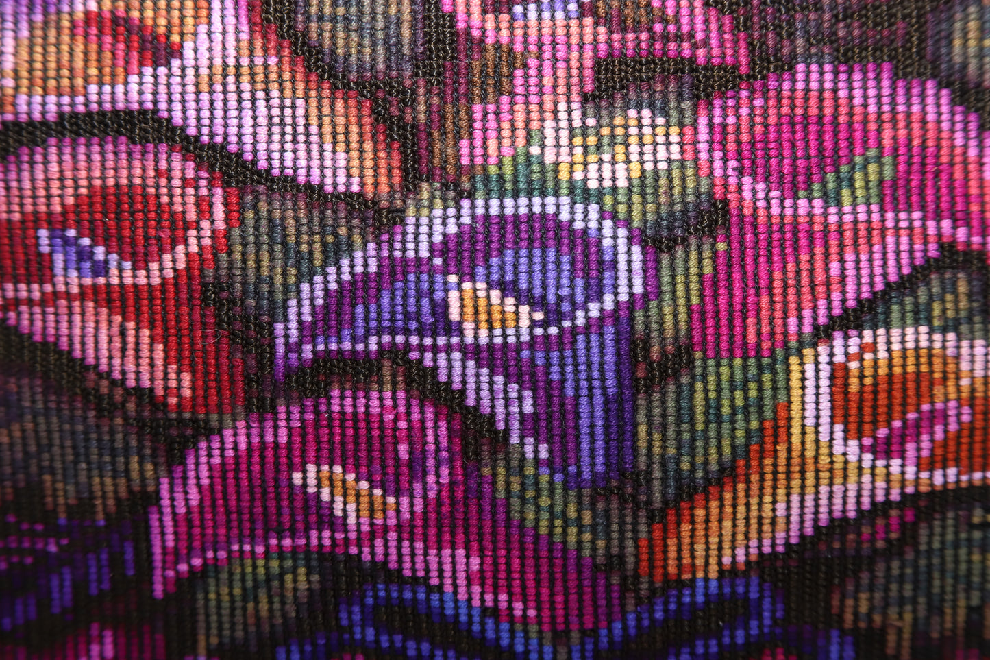 Purple Leather Large Bag