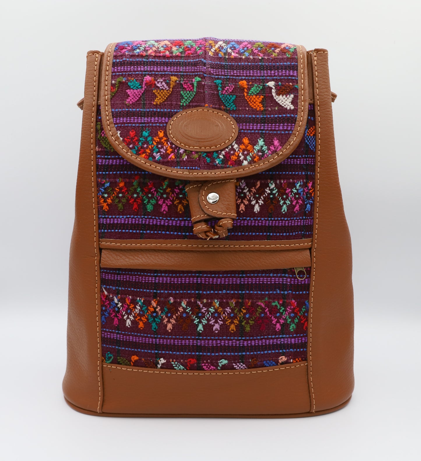 Brown Leather Backpack