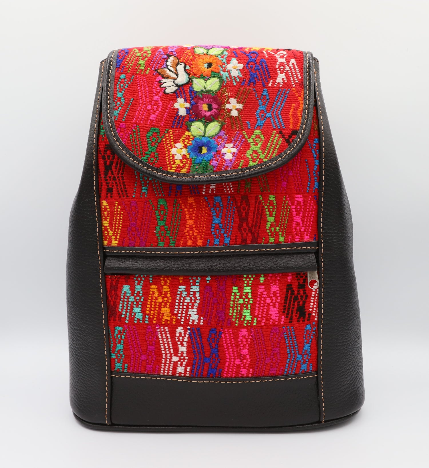 Black Leather Backpack – Samaj Shop