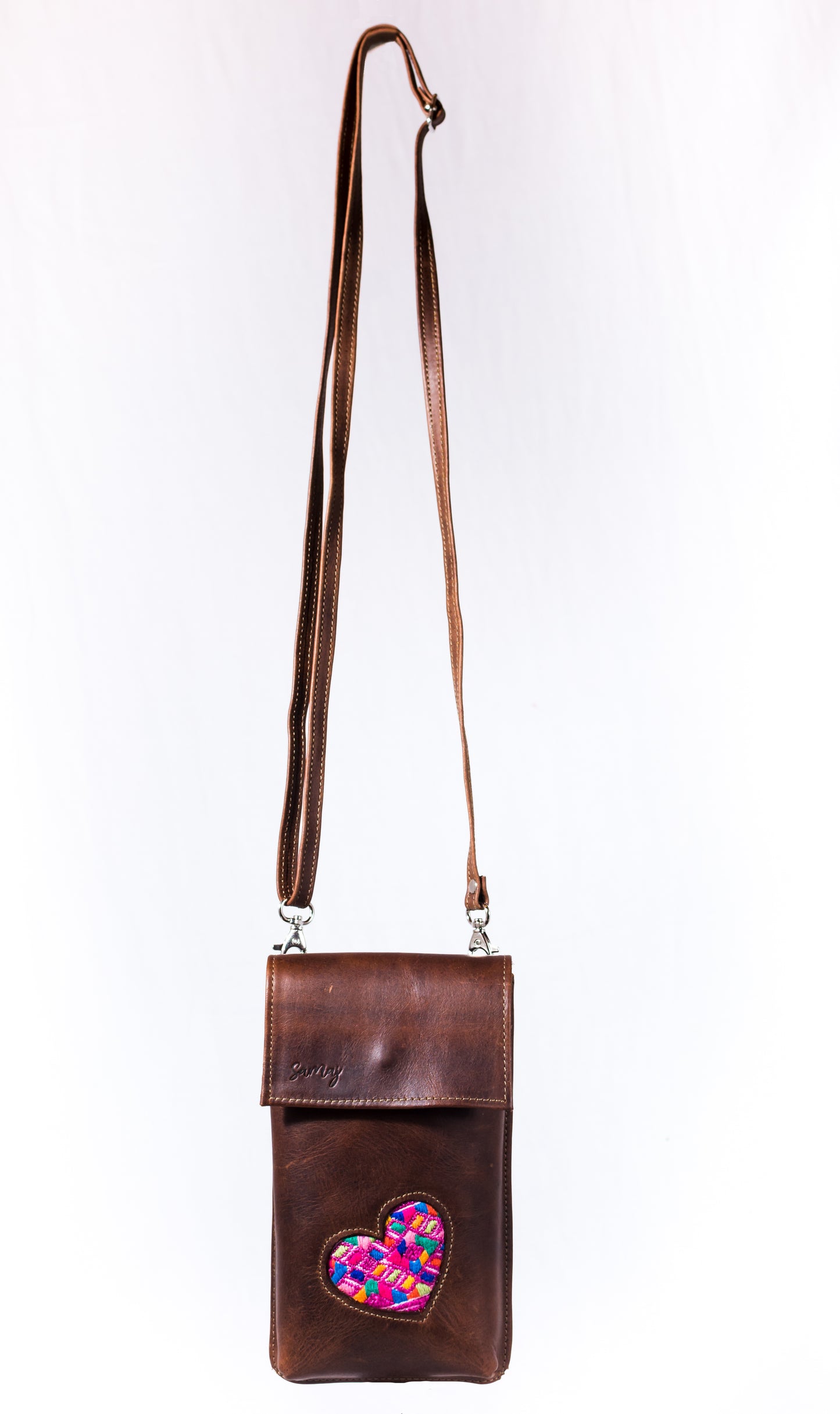 Crossbody Cellphone Leather Bag